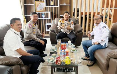 Sinergi, Kapolres Bengkulu Tengah Terima Audensi Ketua SMSI Bengkulu