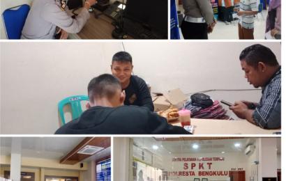 Unit SPK 3 Polresta Bengkulu Buka Pelayanan Publik, 25 Lembar SIM dan 13 Sidik Jari dan SKCK Terlayani