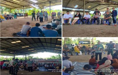 Pastikan Kegiatan Berjalan Aman, Bhabinkamtibams Polsek Selebar Lakukan Pengamanan Kegiatan Koordinasi Penggunaan Tanah Milik PT Hasfram