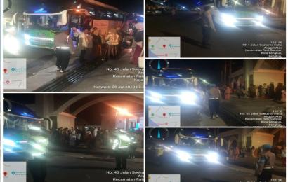 Polsek Ratu Samban Berikan Pengamanan Kepulangan Jamaah Haji Kota Bengkulu 