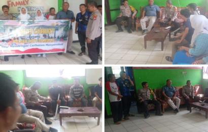 Bersama Anggota PMI, Polsek Ratu Samban Gelar Jumat Curhat