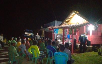 Kumpulkan warga di Pos Kamling Polres BU Sampaikan Imbauan Kamtibmas