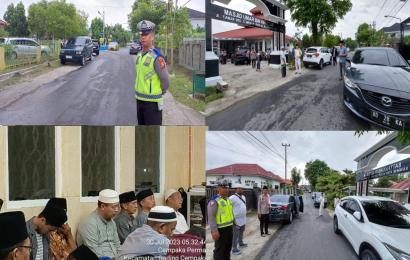Kapolresta Bengkulu Gelar Subuh Keliling di Masjid Umar Bin Khattab, Polsek Gading Cempaka Lakukan Pengamanan