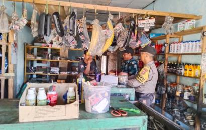 Sambang Bengkel, Bhabinkamtibmas Aipda Andi Marwanto Sampaikan Pesan Kamtibmas