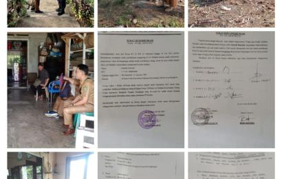 Tinjau Keluhan Masyarakat, Bhabinkamtibmas Polsek Selebar Bersama Lurah Sukarami Sambang Dialogis