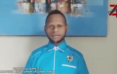 Benadiktus Bame, kareteker DPD KNPI Provinsi Papua