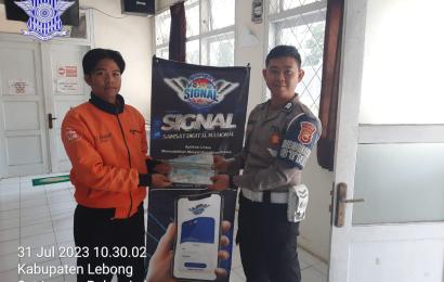 Satlantas Polres Lebong Sosialisasi Aplikasi Signal