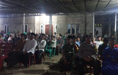 Sambang Duka, Bhabinkamtibmas Polsek Muara Bangkahulu Ikuti Giat Tabligh Musibah