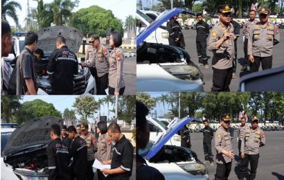 Pastikan Randis Sat Lantas Kondisi Baik, Kapolresta Bengkulu Lakukan Pengecekan