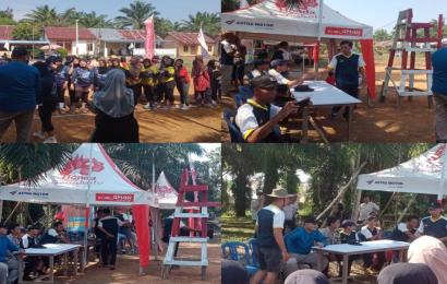 Bhabinkamtibmas Polsek Kampung Melayu Hadiri Pembukaan Pertandingan Bola Voly di Kelurahan Kandang Mas