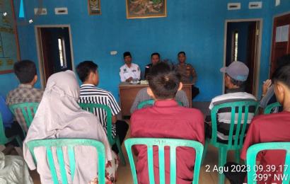 Cegah Terjadinya Kebakaran Hutan, Polsek Seluma Gelar Sosialisasi