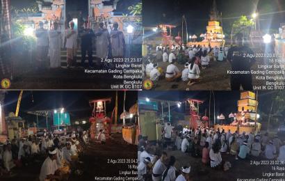 Hari Raya Galungan dan Kuningan, Polsek Gading Cempaka Berikan Pengamanan