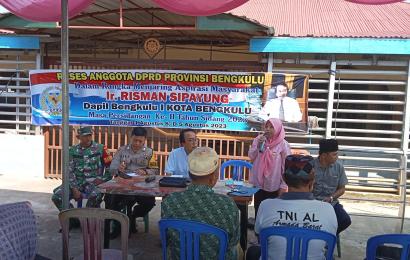 Bhabinkamtibmas Polsek Kampung Melayu Monitoring Reses Anggota DPRD Provinsi Bengkulu