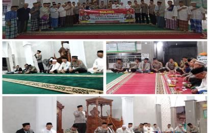 Polsek Muara Bangkahulu Lakukan Pengamanan Kegiatan Suling Kapolresta di Masjid Akbar