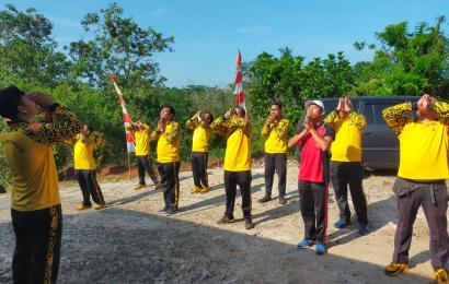Jaga Kebugaran Tubuh, Polsek Batik Nau Olahraga Bersama 