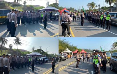 Polresta Bengkulu Terjunkan 36 Personel Untuk Pengamanan Grand Final Rafflesia Drag Bike dan Race