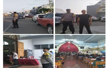 Polsek Ratu Agung Monitoring dan Pengamanan Ibadah di Gereja GKII