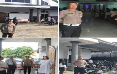 Beri Rasa Aman, Polsek Gading Cempaka Laksanakan Pengamanan Ibadah Rutin di Gereja GPDI