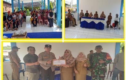 Hadiri Sosialisasi Pembangunan Pasar, Bhabinkamtibmas Terima Piagam Penghargaan dari Kepala Kecamatan Kampung Melayu 