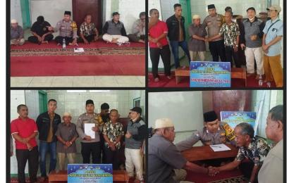 Selisih Paham Tak Terima Ditegur Saat Salah Mengumandangkan Waktu Adzan, Dua Warga Kelurahan Dusun Besar di Damaiakan Polisi   