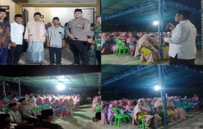Sambang Duka, Polis RW Polsek Kampung Melayu Ikuti Giat Tabligh Musibah