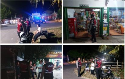 Antisipasi Tindak Pidana di Lingkungan Sekitar, Sat Samapta Polresta Bengkulu Patroli Malam 