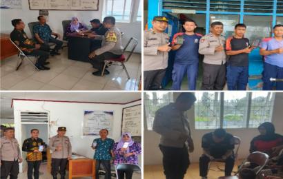 Bhabinkamtibas Polsek Teluk Segara Dampingi Kasi TIK Polresta Bengkulu, Sambang Kamtibmas di Kelurahan Kampung Kelawi 