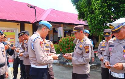 Giat Gaktibplin, Personel Polres BS di Tes Urine Oleh Tim dari Divisi Propam Mabes Polri 