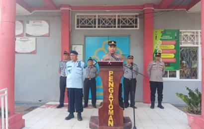 Sat Binmas Polres Bengkulu Selatan Sambangi Lapas Kelas II B Manna 