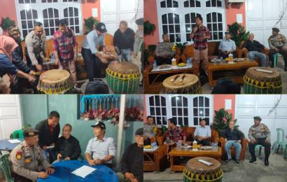 Polsek Ratu Agung Hadiri Pembukaan Lomba Song di Kelurahan Anggut Atas 