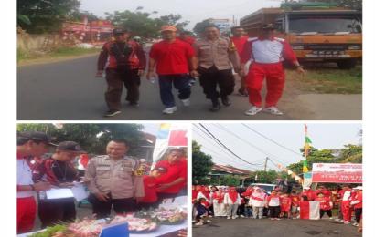 Berikan Pelayanan Terbaik, Bhabinkamtibmas Polsek Selebar Monitoring Giat Jalan Santai Warga Kelurahan Sukarami 