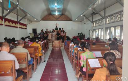 Personel Polsek Lebong Utara Laksanakan Pengamana Ibadah di Gereja GKII