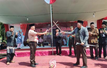 Bhabinkamtibmas Polsek Sukaraja Hadiri Undangan Kegiatan Festival Pencak Serawai