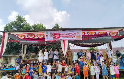 Bhabinkamtibmas Polsek Lebong Atas Hadiri Rangkaian Kegiatan Meriahkan HUT RI Ke-78 di Kelurahan Tanjung Agung