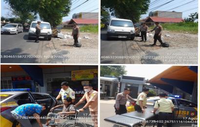 Terlibat Laka Lantas, Polsek Ratu Agung Bantu Evakuasi Korban ke Rumah Sakit 