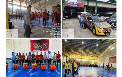 Patroli Rutin, Polsek Ratu Agung Monitoring Kegiatan Turnament Mini Cup Aparat Penegak Hukum Se-Kota Bengkulu 