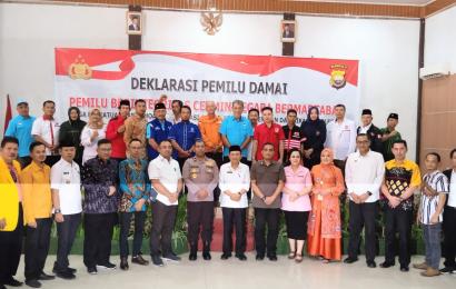 Polda Bengkulu Gelar Deklarasi Pemilu Damai 