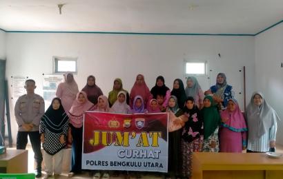 Cegah Kenakalan Remaja Polres BU Jumat Curhat Bersama Ibu PKK