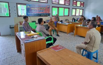 Perkuat Sinergitas Polisi dengan Masyarakat, Polsek Seginim Gelar Jumat Curhat di SMPN 23 Bengkulu Selatan 