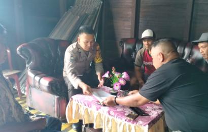 Bhabinkamtibmas Polsek Lebong Tengah Laksanakan Problem Solving Permasalahan Warga Binaannya