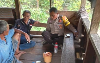 Sambangi Warga Binaan, Bhabinkamtibmas Seginim Sampaikan Imbauan Kamtibmas