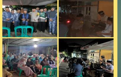 Bhabinkamtibmas Polsek Teluk Segara Hadiri Malam Takziah dan Sampaikan Imbaun Kamtibmas