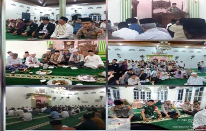 Polresta Bengkulu Subuh Keliling Bersama Ketua Dewan Dakwah Pusat di Masjid Baiturrahim