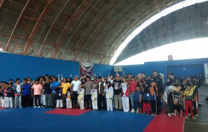 Kasat Samapta Polres Lebong Hadiri Kejuaraan Taekwondo