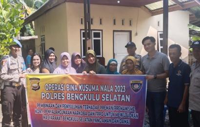 Ops Bina Kusuma Nala 2023, Kasat Binmas  Polres BS Berikan Penyuluhan Hukum di Desa Tumbuk Tebing