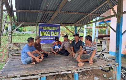 Tapung Keluhan Warga, Polsek Manna Adakan Minggu Kasih di Kecamatan Manna