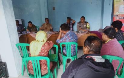 Musrenja Desa, Bhabinkamtibmas Harap Pembangunan Terbaik Untuk Masyarakat