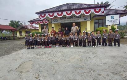 Polsek Lebong Tengah Terima Kunjungan Anak-anak PAUD Lestari