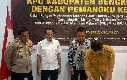 Sukseskan Pemilu 2024 dan Wilayah Bebas Korupsi, Kapolres Benteng Hadiri Coffee Morning KPU dan Forkopimda