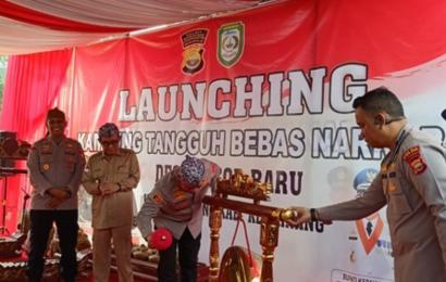 Kapolda Bengkulu Resmikan Kampung Tangguh Desa Bebas Narkoba di Kepahiang